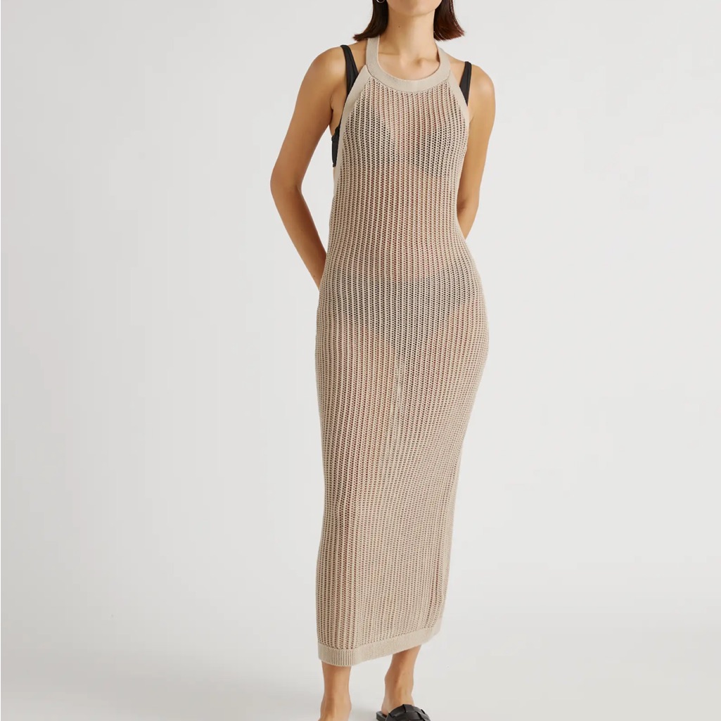 Quince Organic Cotton Open Knit Cover-Up